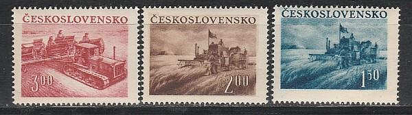 Сельское Хозяйство, ЧССР 1952, 3 марки